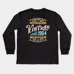 Premium Quality original part (mostly) vintage 1984 Kids Long Sleeve T-Shirt